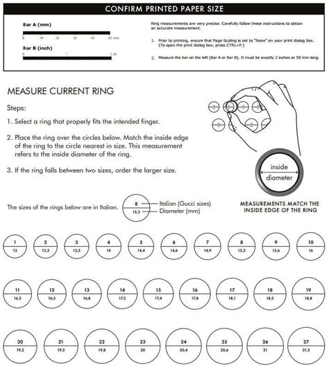 gucci ring size compared to pandora|Gucci bracelet size chart.